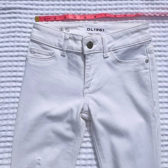 DL 1961 Chloe Girls' Eggshell Skinny Jeans - Picture 10 of 15